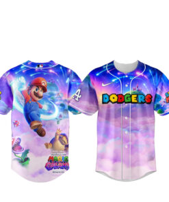 Los Angeles Dodgers x Super Mario Galaxy Baseball Jersey