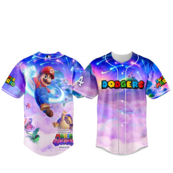 Los Angeles Dodgers x Super Mario Galaxy Baseball Jersey