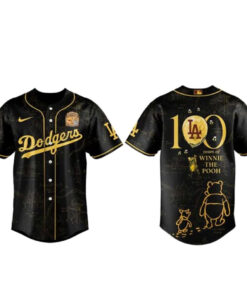 Los Angeles Dodgers x Winnie The Pooh 100th Anniversary Baseball Jersey