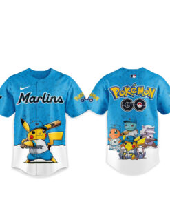 Miami Marlins Pokemon Go Night 2026 Game Baseball Jersey