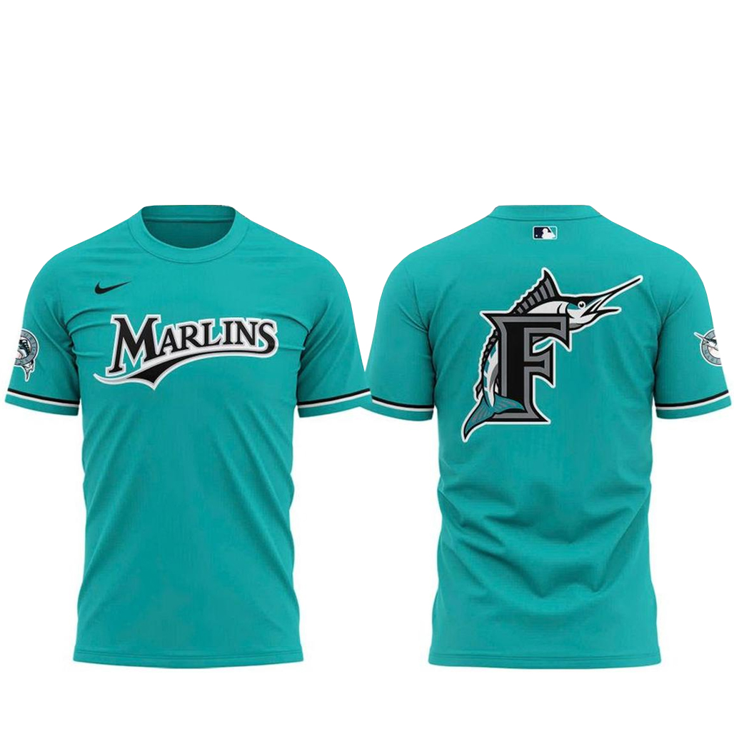 Miami-Marlins-Teal-Classic-Night-With-Proud-2026-T-Shirt.jpg Miami Marlins Teal Classic Night With Proud 2026 Shirt