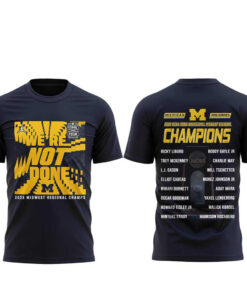 Michigan Wolverines 2026 NCAA Men’s Basketball Midwest Regional Champions Locker Room Shirt