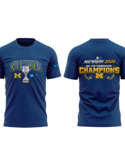 Michigan Wolverines Hockey 2026 Big Ten Men’s Ice Hockey Tournament Champions Shirt