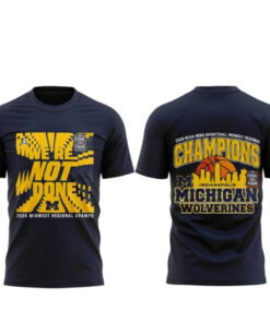 Michigan Wolverines NCAA Men’s Basketball Midwest Regional Champions 2026 Shirt