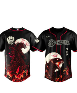 Milwaukee Brewers x Godzilla Minus Zero Baseball Jersey