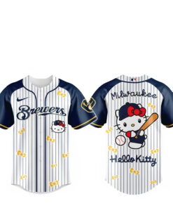 Milwaukee Brewers x Hello Kitty 2026 And Sanrio World Baseball Jersey