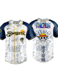 Milwaukee Brewers x One Piece Night 2026 Game Baseball Jersey