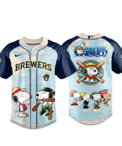 Milwaukee Brewers x Snoopy 2026 Baseball Jersey