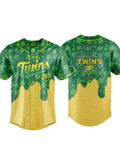 Minnesota Twins Happy St Patrick’s Day 2026 Baseball Jersey