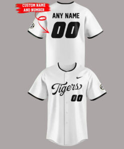 Missouri Tigers Alternate White Uniform Custom Name and Number Baseball Jersey