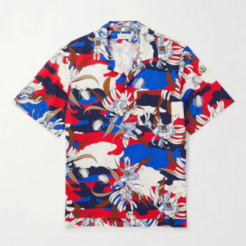 Moncler Summer Floral Camo Hawaiian Shirt 2026