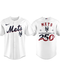 New York Mets 2026 Celebrating America’s 250th White Baseball Jersey