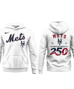 New York Mets 2026 Celebrating America’s 250th White Hoodie