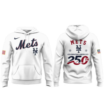 New York Mets 2026 Celebrating America’s 250th White Hoodie