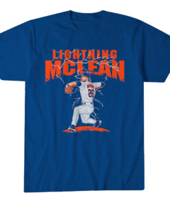 New York Mets Nolan McLean Lightning T-Shirt