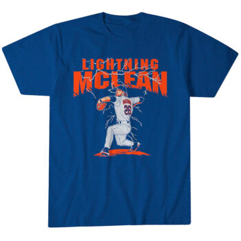 New York Mets Nolan McLean Lightning T-Shirt