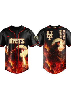 New York Mets x Godzilla King of Monsters Baseball Jersey