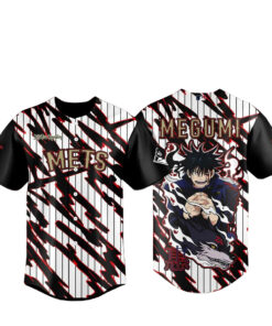 New York Mets x Jujutsu Kaisen Night 2026 Megumi Baseball Jersey