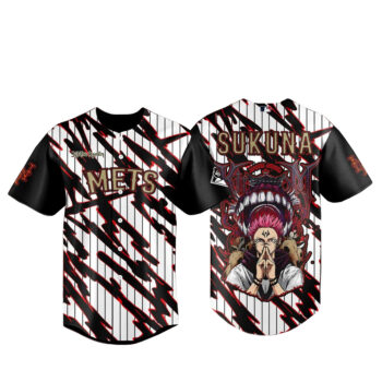 New York Mets x Jujutsu Kaisen Night 2026 Sukuna Basebball Jersey