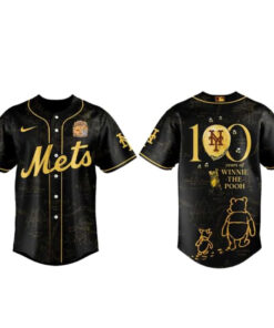 New York Mets x Winnie The Pooh 100th Anniversary Baseball Jersey