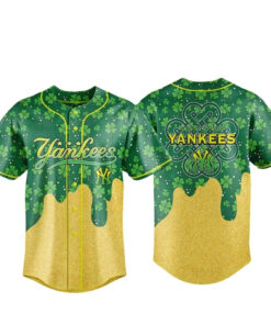 New York Yankees Happy St Patrick’s Day 2026 Baseball Jersey