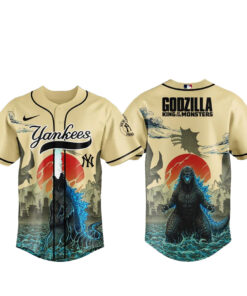 New York Yankees x Godzilla King of The Monsters Baseball Jersey