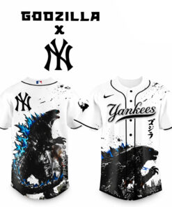 New York Yankees x Godzilla Monster Baseball Jersey