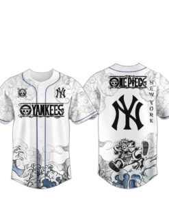 New York Yankees x One Piece 2026 Luffy The Gear 5 Baseball Jersey