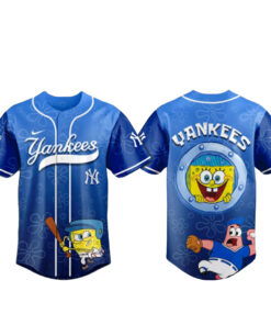 New York Yankees x SpongeBob Home Run Baseball Jersey