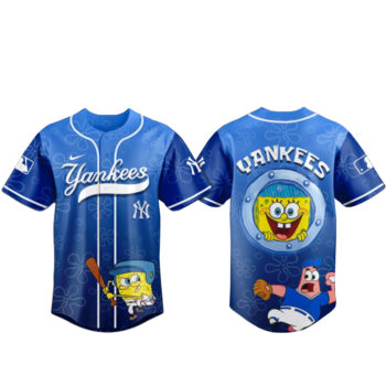 New York Yankees x SpongeBob Home Run Baseball Jersey