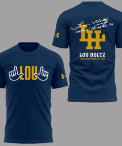 Notre Dame Fighting Irish In Memories Of Lou Holtz 2026 Shirt