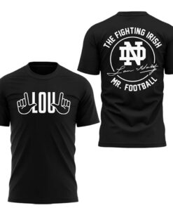 Notre Dame Fighting Irish Remembering The Life And Legacy Of Lou Holtz 2026 Shirt