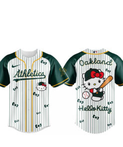 Oakland Athletics x Hello Kitty 2026 And Sanrio World Baseball Jersey