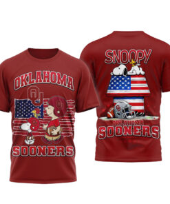 Oklahoma Sooners x Snoopy Celebrate America 250th Anniversary 2026 T-Shirt