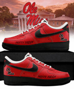 Ole Miss Rebels Hotty Toddy Air Force 1 Shoes Sneakers