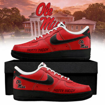 Ole Miss Rebels Hotty Toddy Air Force 1 Shoes Sneakers