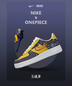 One Piece Black Leg Sanji Air Force 1 Shoes Sneakers