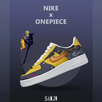 One Piece Black Leg Sanji Air Force 1 Shoes Sneakers