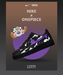 One Piece Luffy Gear 5 Nika Air Force 1 Shoes Sneakers Version 3