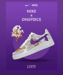One Piece Luffy Gear 5 Nika Air Force 1 Shoes Sneakers Version 5