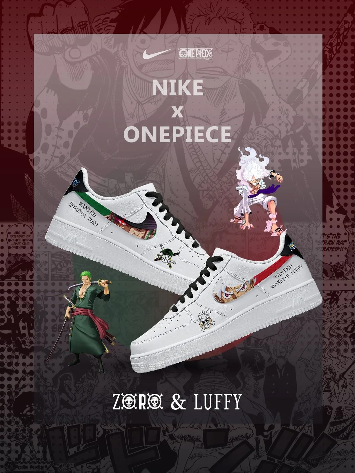 One-Piece-Luffy-and-Zoro-Air-Force-1-Shoes-Sneakers.jpg One Piece Luffy and Zoro Air Force 1 Shoes Sneakers
