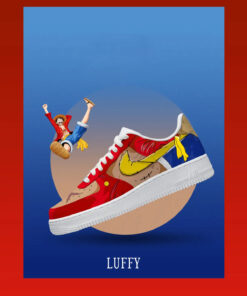 One Piece Monkey D. Luffy Air Force 1 Shoes Sneakers Version 2