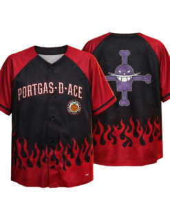 One Piece Portgas D Ace Baseball Jersey