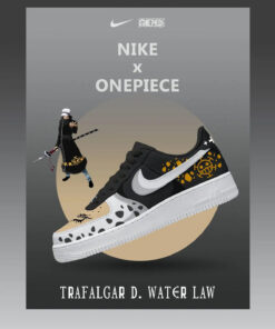 One Piece Trafalgar D. Water Law Air Force 1 Shoes Sneakers Version 2