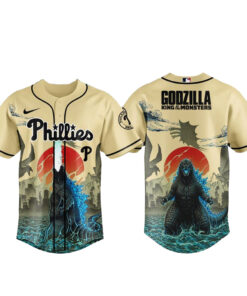 Philadelphia Phillies x Godzilla King of The Monsters Baseball Jersey