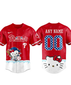 Philadelphia Phillies x Hello Kitty Night Custom Name and Number Baseball Jersey