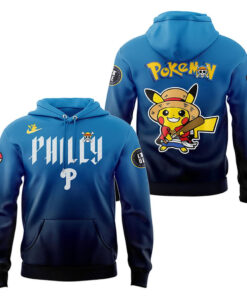 Philadelphia Phillies x One Piece x Pokemon 2026 Anime Night Hoodie