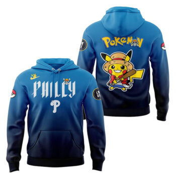 Philadelphia Phillies x One Piece x Pokemon 2026 Anime Night Hoodie