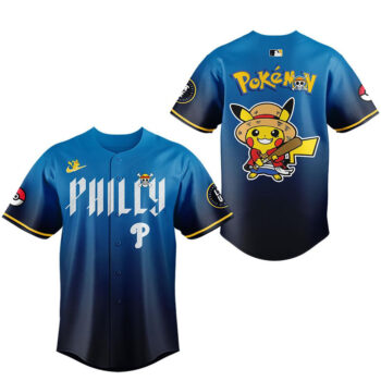 Philadelphia Phillies x One Piece x Pokemon 2026 Night Baseball Jersey