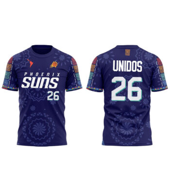 Custom Name and Number Phoenix Suns Hispanic Heritage Night 2026 Champs Shirt